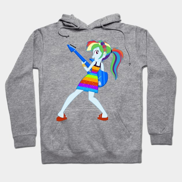 Rainbow Rocking Hoodie by CloudyGlow